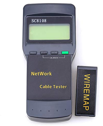SC8108 Network Cable Tester CAT5 CAT6 RJ45 LAN Phone Cable Wire Testing Tool with Wiremap Adapter