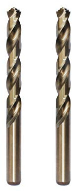 STROTON M42 8％ Cobalt Twist Drill Bits (12mm x 2PCS) for Stainless Steel and Hard Metal