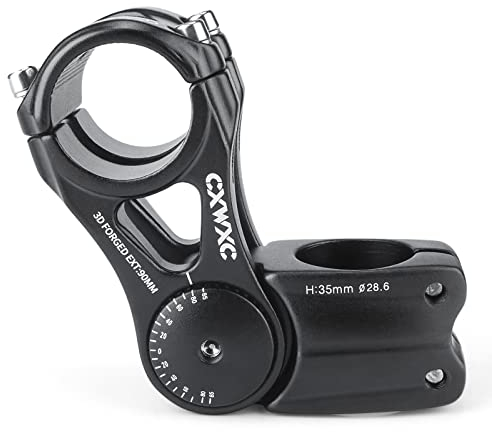 CXWXC Fahrradlenker Vorbau Verstellbarer Aluminiumlegierungs Lenkererhöhung für MTB, Rennräder, BMX - 31.8mm*90/110/145mm Bequemlichkeit für Lange Stunden im Sattel (31.8 x 90mm)
