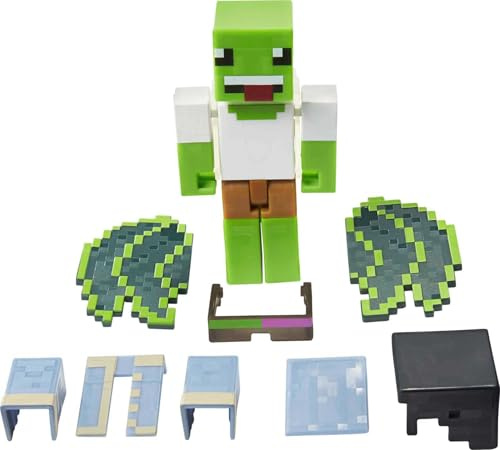 Minecraft Creator Series Party Shades Figur, Sammlerst ck, Bauspielzeug, 8,3 cm Actionfigur mit Zubeh r, Geschenk f r Alter 6 Jahre & lter