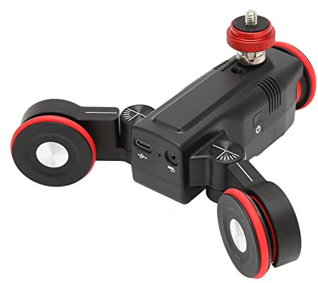 Yunseity 3-Rad-Kamera-Slider-Dolly, APP-Fernbedienung, Motorisierter Kamera-Video-Dolly-Slider, Zeitraffer-Slider, Kompatibel mit DSLR-Kamera, Camcorder, Telefon