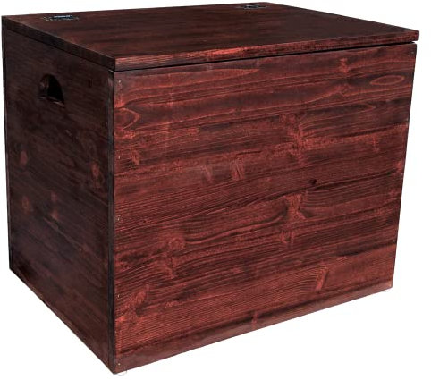 Aufbewahrungsbox aus Massivholz Nussbaum 58 cm