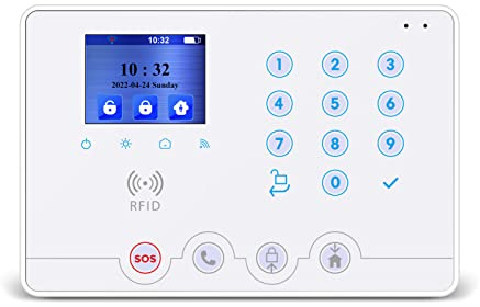 Wolf Guard W4Q pannello WiFi 4G kit sistema di allarme antifurto casa wireless domestico, APP Tuya Smartlife Alexa, italiano