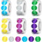 3000 Stück Glitzer Sticker, Sparkle Klebepunkte Bunt, 20mm Glitzer Aufkleber, Laser Bunte Belohnungssticker, Motivationssticker, Punkt Aufkleber Runde Etiketten für DIY Lehrer Klassenzimmer