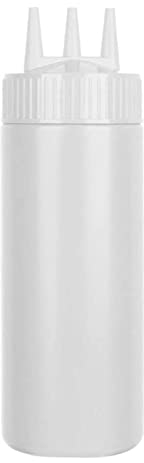 BYUTFA Botellas para Salsa exprimibles con 3 Boquillas, Botes para condimentos para Salsa, Botellas para Ensalada, Botellas para Exprimir, Botellas para Ensalada, Material de PE