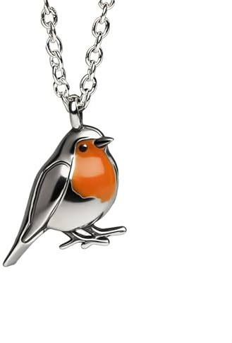 XNHIU Robin Bird Necklace Robin Pendant Necklace Tiny Bird Necklaces Beautiful Gift Christmas Festive Jewellery for Women