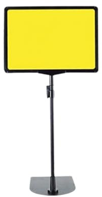 Harilla Présentoir sur pied * Porte-étiquette de prix Porte-affiche réglable Porte-notes Cadre Support d'affiche promotionnel robuste, Cadre A4