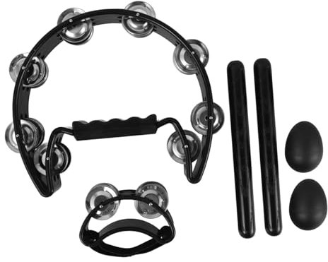 Vaguelly Handglocken Satz Mit Rhythmusstäben Schütteleiern Und Fußglocken Kleines Percussion Instrument Für Bandbegleitung Vielseitig Einsetzbar Tragbar