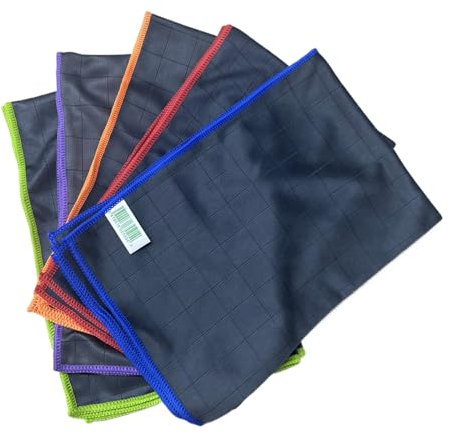 Mousseline En Fibre De Carbone 5 Pièces De Navette À Lave-vaisselle, De Chiffons En Verre De Voiture, De Chiffons Absorbant L'eau, Pas Faciles À Obtenir Huileux, Des Chiffons, Pas Faciles À Laisser De