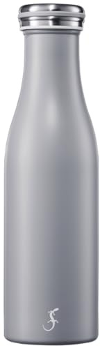 LURCH Edelstahl-Isolierflasche 0,5 l in Jura grey - Perfekt für jede Aktivität