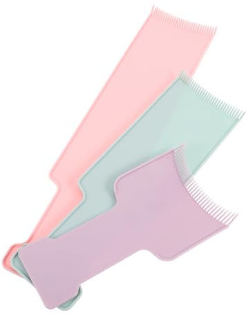 CALLARON 3piezas Tablero De Teñido Del Cabello Paleta Para Balayage Herramienta Para Mechas Tabla Para Resaltar Artículos Imprescindibles Estilista Uso Salón De Belleza