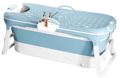 Baignoire de Massage Pliable pour Adultes, Double Fonction Bain et Vapeur, Baignoire pour Adulte Capacité 110 kg, pour Salle de Bain à Poser