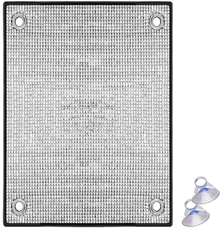 Sonnenschutzfolie für Glasfenster Wärmeisolierung 8mm Doppelte Aluminiumblasen-isolier Fensterfolien,UV-Schutz Fenster Innen Oder Außen, Isolierfolie,mit Saugnapf(30x40 cm)