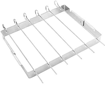 Toyvian Portable Bbq Grill Stainless Steel Simple Grill Rack Griddle and Basket for Camping Outdoor Cooking
