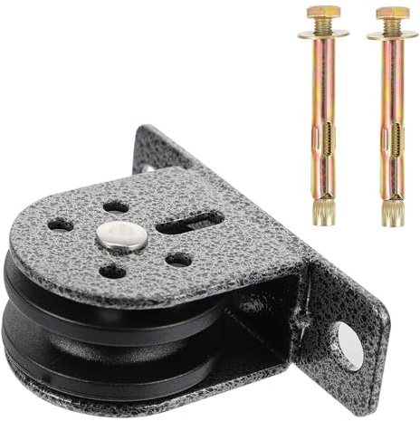 FUNOMOCYA 2 Piezas Polea de Elevación Pesada para Montaje Pared Silenciosa con Rodamientos de Alta Resistencia para Entrenamiento Casa y Equipos de Gimnasio