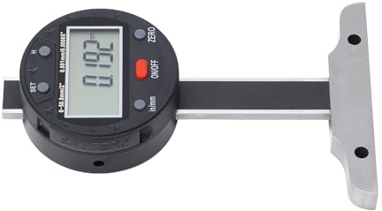 Garosa Profondimetro Elettronico, Profondimetro Digitale in Acciaio Inossidabile 0-50,8 Mm con Schermo LCD e Porta USB per Misurazioni Accurate in Ingegneria e Produzione
