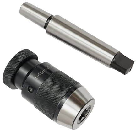 Portabrocas B18 con mandril cónico, portabrocas de precisión MT3, portabrocas de precisión MT3, portabrocas auto-tensor para torno, taladro y fresadora, 3 mordazas con precisión de 0,01 mm