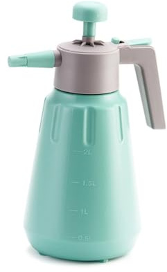 QUXVUIS Pulverizador de Agua a presión Manual de 2L con Bomba Aire, Botella pulverizadora desinfección, regadera para Limpieza Coches, jardinería al Aire Libre, 2L/Verde