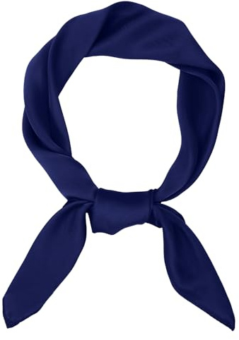 JasGood Damen Seidentuch Seide Leicht Eleganter Seidenschal Damen Bandana Halstuch Kopftuch Schal Vielseitiges Seidenschal für Frauen