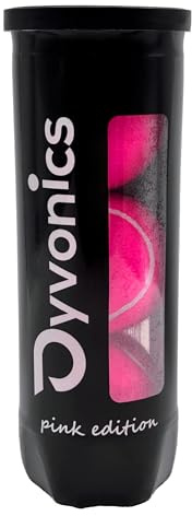 Dyvonics N1 Palline da Padel Rosa Fucsia – 3 palline (1 tubo), pressurizzate, alta visibilità