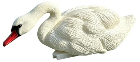 kowaku Figurine de Cygne Flottante pour Bassin de Jardin, Aquarium Ou Piscine