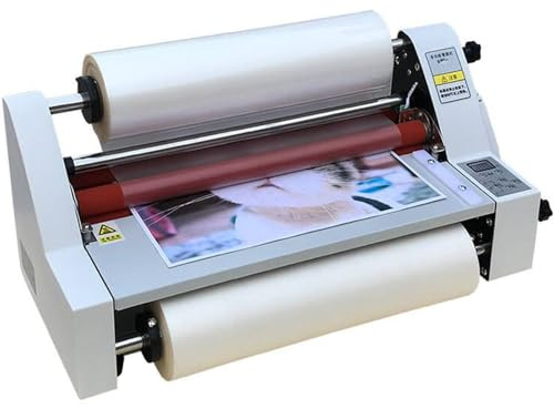 FANGQMM Laminateur Thermique A2/A3/A4 Machine À Plastifier Chaud et Froid 350 mm/450 mm Plastifieuse Simple et Double Face pour Bureau, Maison, Magasin, Restaurant 220 V 450mm