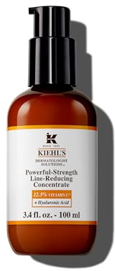Kiehl's Powerful-Strength 12.5% Vitamin C Serum, Line-Reducing Concentrate Face Serum, 100Ml