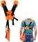 YOUSHARES Tondeuse à Bandoulière-Tondeuse à Harnais Double épaule avec Ceinture de Nylon Durable Adjuestable pour Débroussailleuse ou Gardenning (pour STIHL FS,Taille-Bordures série km) Orange