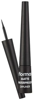 Flormar Matte Waterproof Dipliner - Wasserfester Eyeliner schwarz mit Filzspitze – Matte Textur & intensive Farbabgabe – Langanhaltender Eyeliner Stift für präzise Linien & definierten Look
