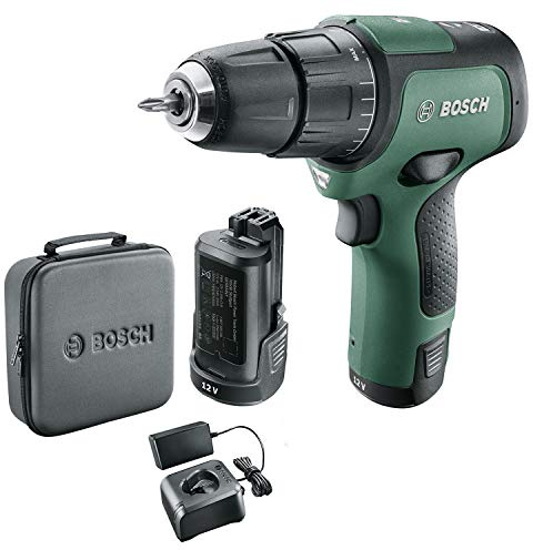 Bosch Cordless Combi Drill EasyImpact 12 (2X Batteries, 12 Volt System, in Soft Storage Bag)
