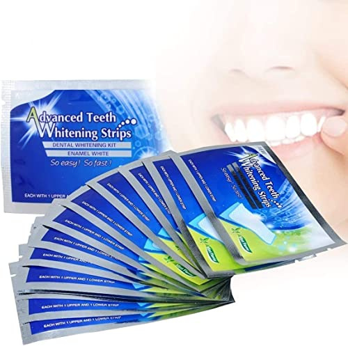 Aatif.L 28pcs Teeth Whitening Strips, Professional Teeth Whitener, No Sensitive Enamel Safe, Mint Flavor, 28 Count