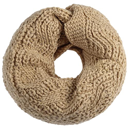 Seeberger Javina Loopschal Strickschal Winterschal Schlauchschal Damenschal Damen - Winter Herbst-Winter - One Size beige