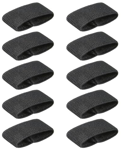 SELiLe 10 Stück elastische Gürtelhalter Nylon Gürtel Rucksack Gurt Halter Band taktisch Gürtelhalter Band Nylon Gürtelhalter Gürtelhalter