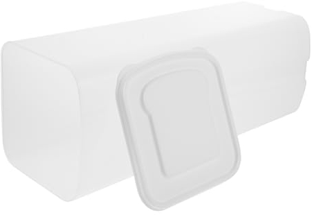 Cabilock Airtight Portable Bread Storage Container Lid White Bread Keeper for Kitchen Organization