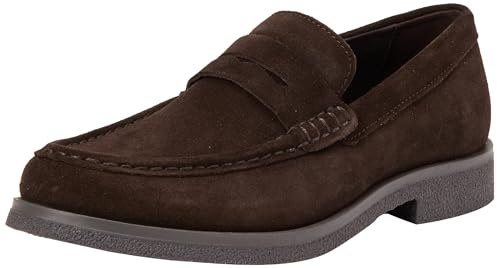 Geox Hombre Uomo Claudio C Mocasin, Dk Coffee, 41 EU
