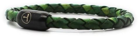 Colorcuff Premium Lederarmband, Echtleder, starker Magnetverschluss, geflochtenes Herren- und Damenarmband inkl. Schmuckbeutel, handgefertigt in Deutschland