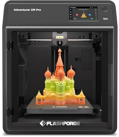 FLASHFORGE Adventurer 5M Pro Enclosed 3D Printer, 220x220x220mm