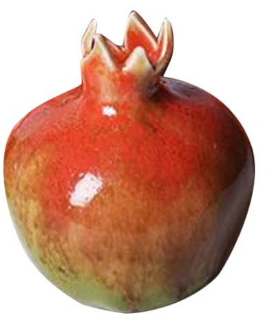 Warmhm Granatapfel-keramikvase Fruchtförmig Dekorativer Blumenhalter Für Wohnzimmer