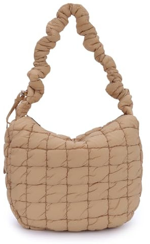 Jywmsc Sac Fourre-tout Matelassé pour Femme Sac à Bandoulière Matelassé Sac à Main Matelassé Léger Sac à Main Matelassé