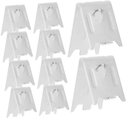ASAKKURA 10pcs Freezer Shelf Clips Stainless Steel Support for Refrigerators Freezers and Cabinets Easy Install Heavy Duty Versatile Compatibility