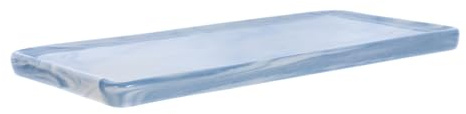 Cabilock Bandeja de Cerámica Resistente y Versátil Diseño de Mármol Adecuado para Organizar Maquillaje y Accesorios para Tocador y Baño en Dormitorio o Baño