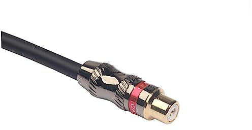 Vaguelly 0.3m Adaptateur Femelle Vers Femelle Câble Audio Pour Microphone Amplificateur Et Équipement Audio Professionnel Noir