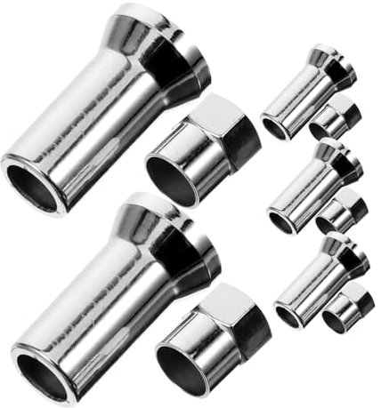 MUCKLILY Reifenventilkappen Aus Aluminiumlegierung Für Auto Und LKW Reifenventile Inklusive Ventilkappen Und Hülsen Für Einfache Montage Und Schutz Vor Kratzern