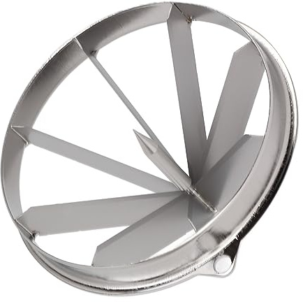 Stainless Steel Ergonomic Fruit Cutter Vane/Wing, Heavy Duty Slicer for Apples, Pears, Oranges (8 Section)