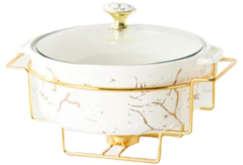 Eleeonora Ceramic Soup Tureen With Lid,Ceramic Soup Tureen,Traditional Clay Pot Cooking,Easy Clean,Large Capacity,Suitable For Refrigerator,Double Boiler,Dishwasher,Disinfection