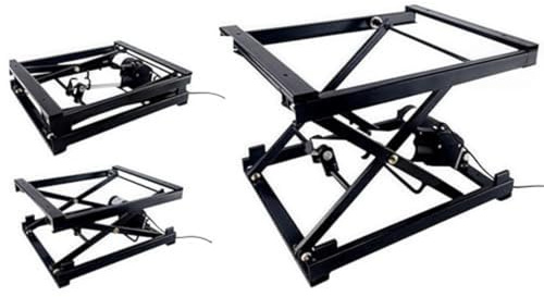 SAYEYBU Tavolo Elevatore Elettrico Forbice Singola con capacità Carico 30 kg, Piattaforma Elevatrice Regolabile, Piattaforma Lavoro, Scrivania per Computer, Sollevatore Elettronico Forbice,Nero