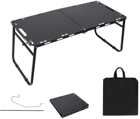 Grande tavolo da campeggio pieghevole multifunzione portatile con borsa portaoggetti robusto telaio in acciaio al carbonio per campeggio picnic TailgatingType B