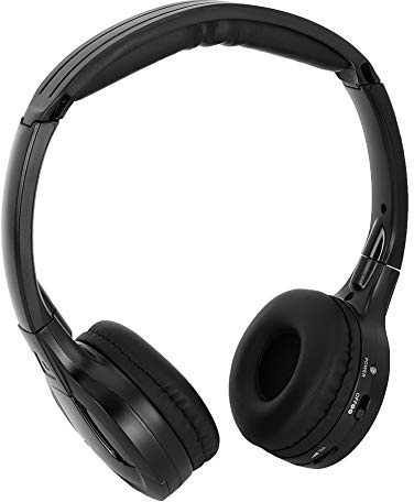 ERYUE Auriculares Inalámbricos por Infrarrojos para Automóvil, Auriculares Inalámbricos Estéreo con Silencio Automático para Reproductor de DVD Automóvil, Diseño Ergonómico una Experiencia de
