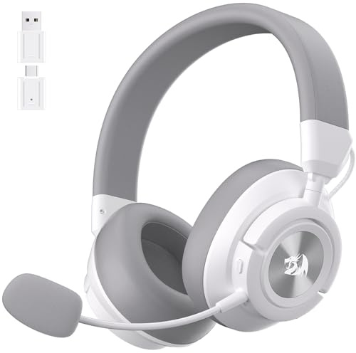 Redragon H889 Gaming Headset Kabellos 4-in-1 51h Akku | 2.4G BT USB 3.5mm 51h Akku Laden während Spielen 7.1 Surround 53mm Treiber