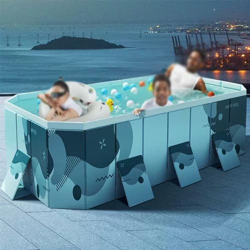 Piscine hors sol pliable, non gonflable pour adultes, grande cour et jardin